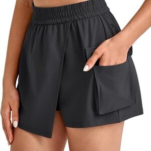 G4Free Hiking Shorts Cargo Pockets Wrap Skirts Wide Leg Tennis Skorts for Travel